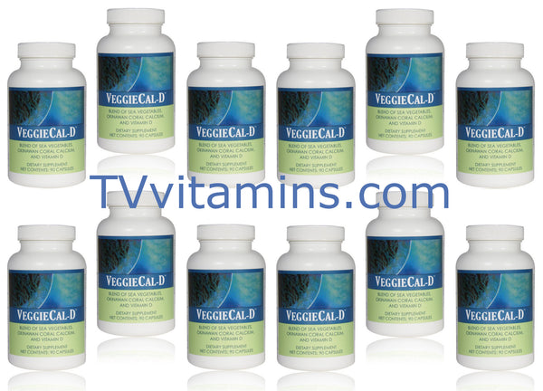12 VeggieCal-D Sea Veg Coral Calcium Vitamin D3