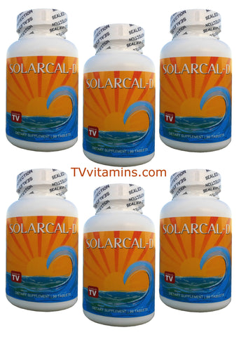 6 SolarCal-D by Bob Barefoot 90 Tablets each
