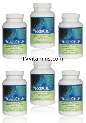 6 VeggieCal-D Sea Veg Coral Calcium Vitamin D3