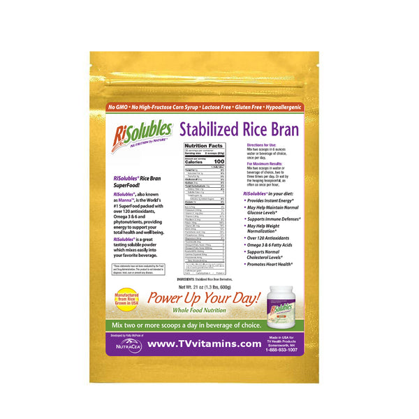 Rice Bran Solubles Risolubles Manna Patty Mcpeak