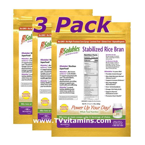 3 Stabilized Rice Bran Solubles Risolubles Manna Patty Mcpeak